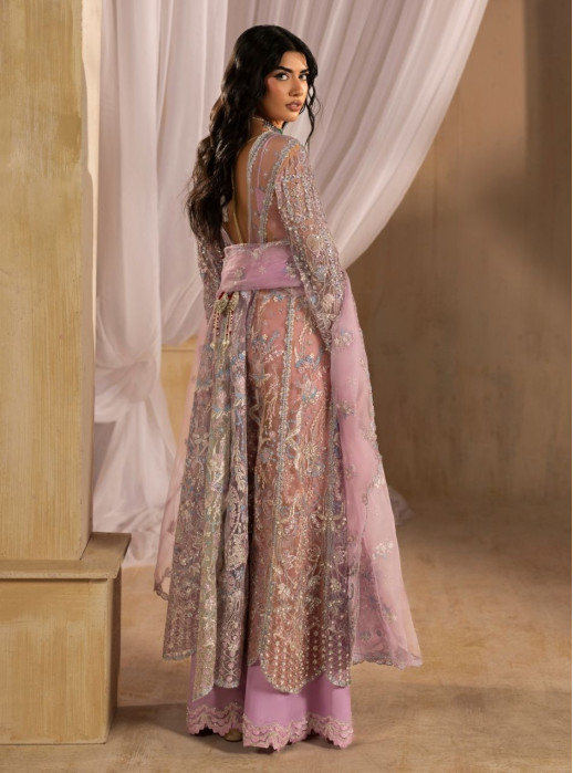 Ayra - Lavender Kali Panels Shirt With Trousers & Dupatta