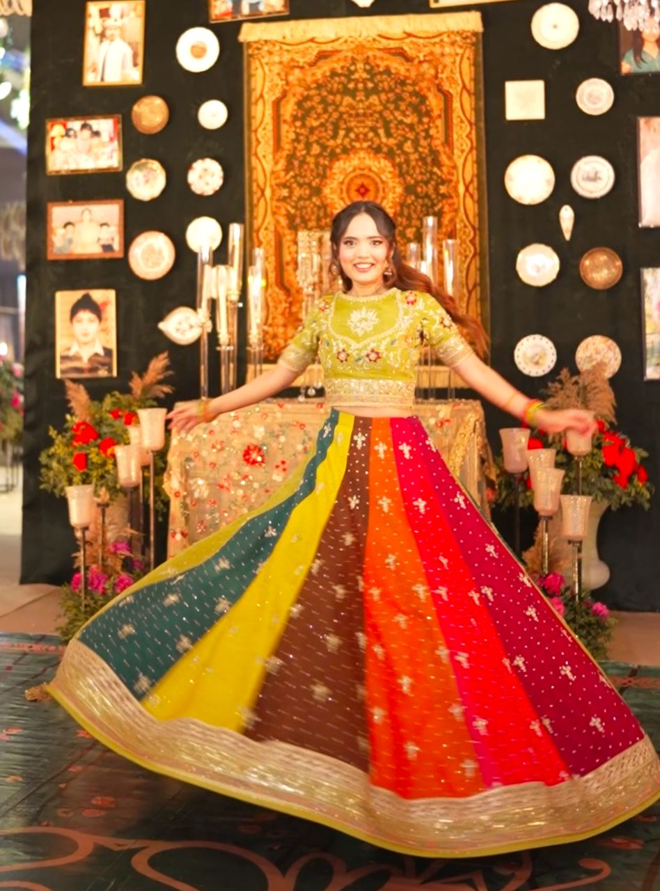 Dastak - Multi Color Lehenga Choli Formal