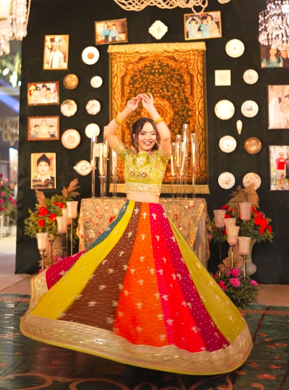 Dastak - Multi Color Lehenga Choli Formal