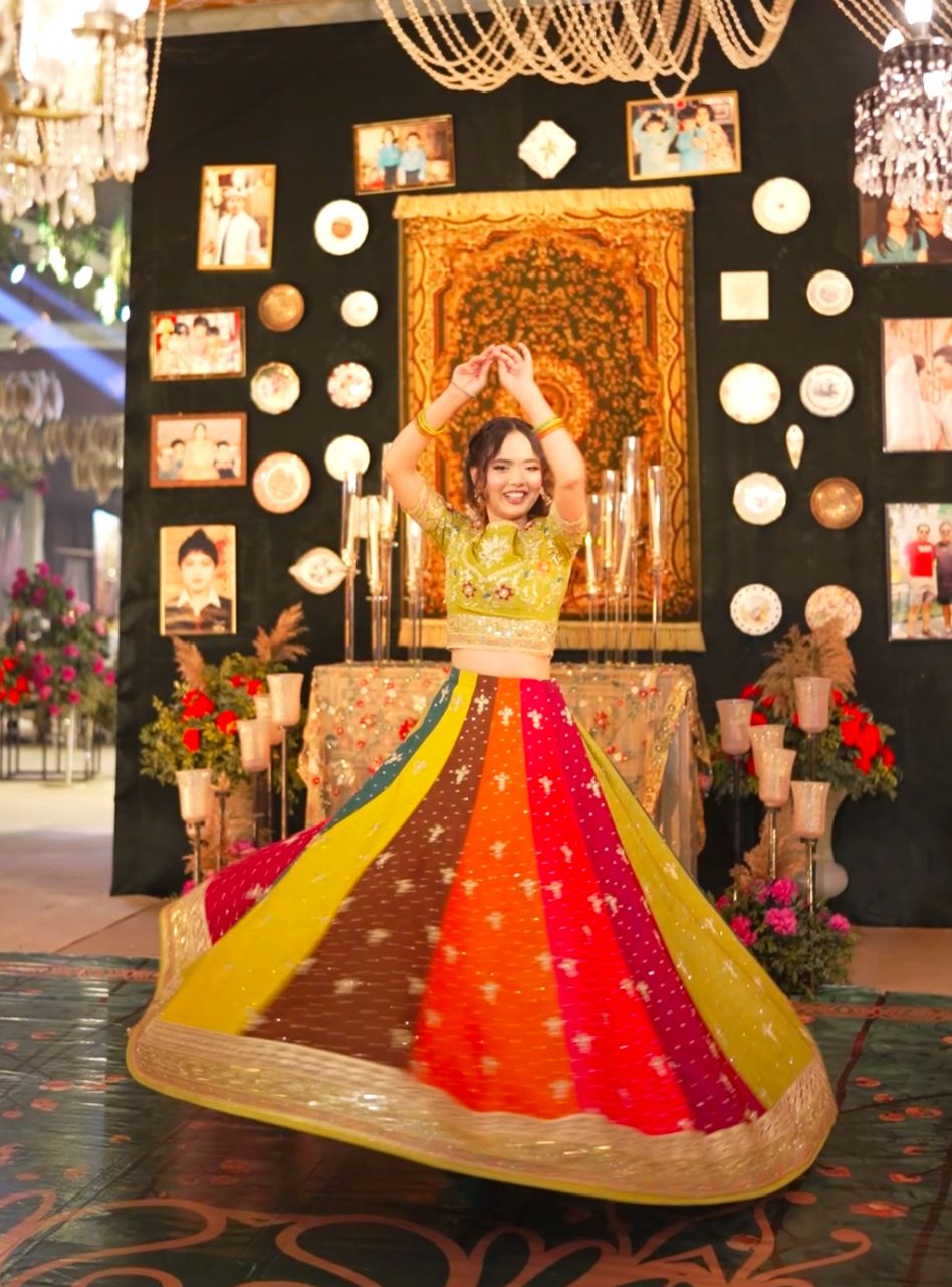 Dastak - Multi Color Lehenga Choli Formal