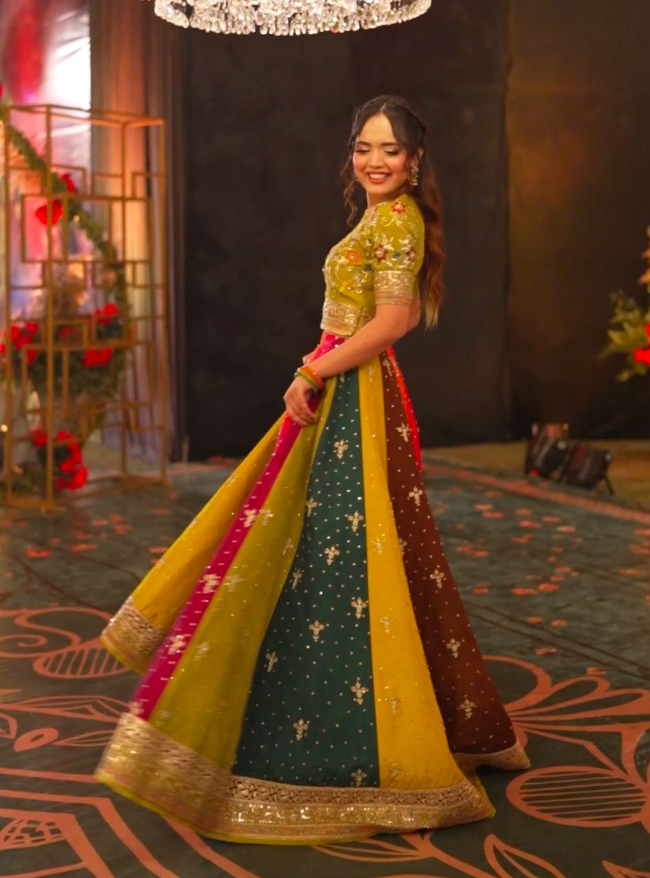 Dastak - Multi Color Lehenga Choli Formal
