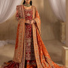 Dilkash - Red Long Shirt With Farshi Gharara Bridal