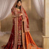 Dilkash - Red Long Shirt With Farshi Gharara Bridal