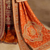 Dilkash - Red Long Shirt With Farshi Gharara Bridal