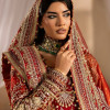 Dilkash - Red Long Shirt With Farshi Gharara Bridal