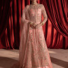 Gulaab - Pink Front Open Jacket With Trousers & Dupatta