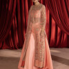Gulaab - Pink Front Open Jacket With Trousers & Dupatta