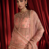 Gulaab - Pink Front Open Jacket With Trousers & Dupatta