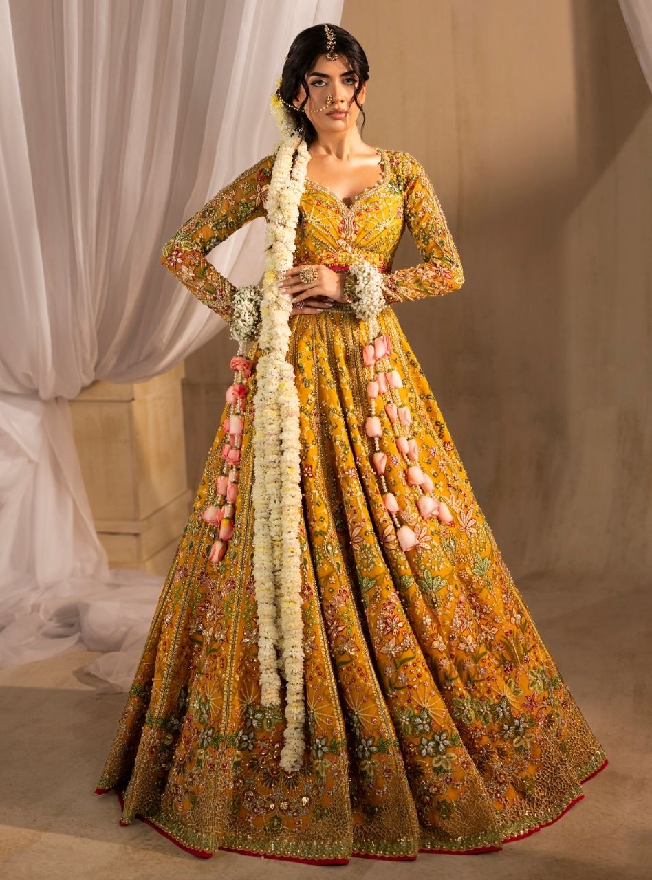 Henna - Yellow Lehenga Choli Bridal