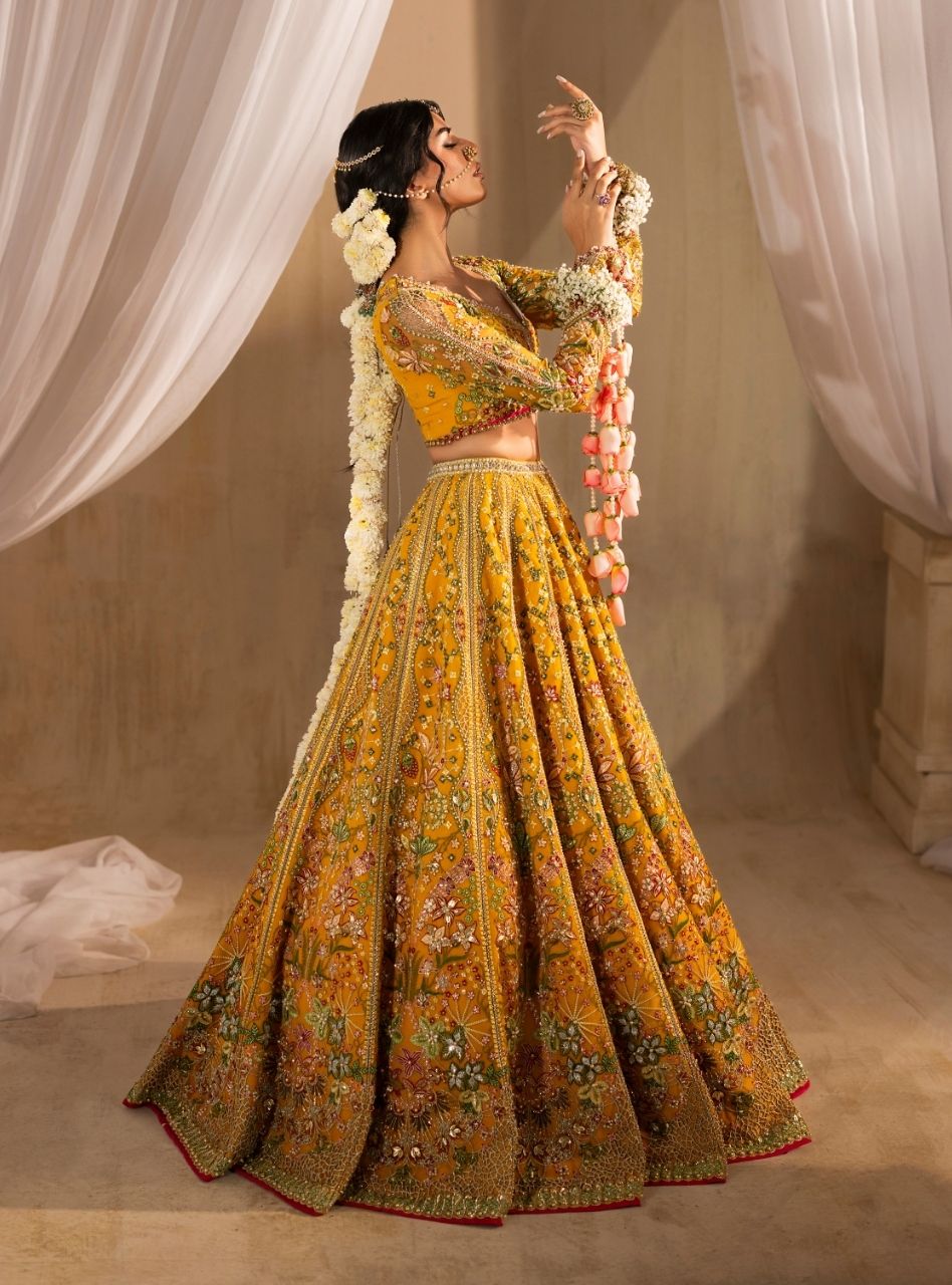 Henna - Yellow Lehenga Choli Bridal