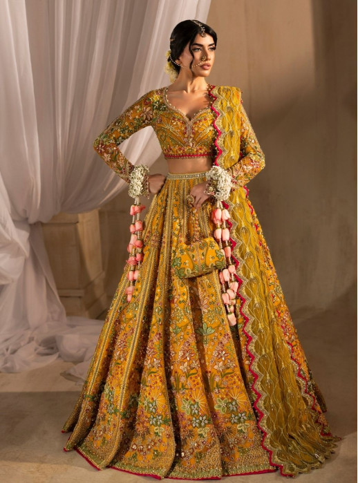 Henna - Yellow Lehenga Choli Bridal