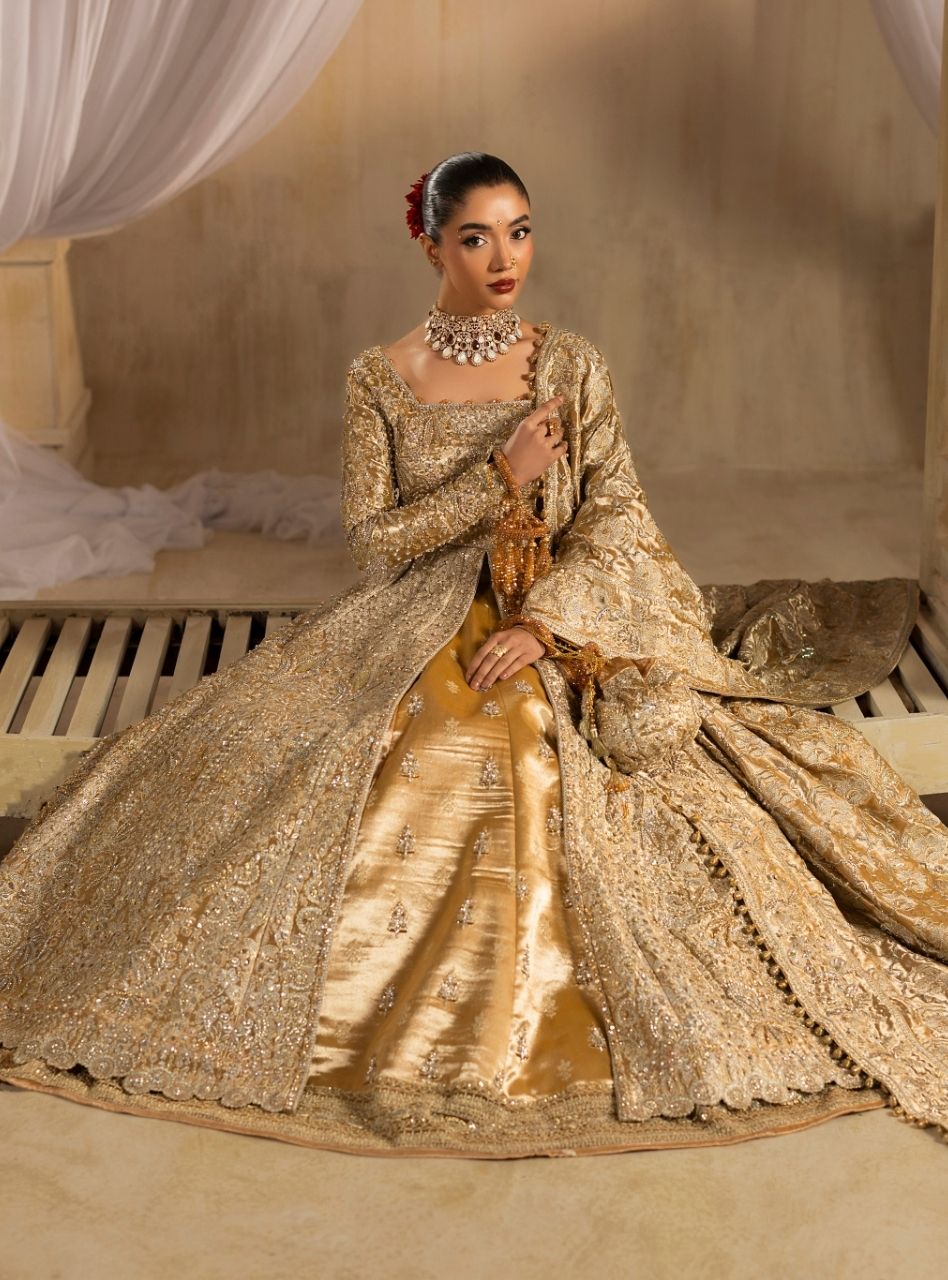 Shahaan - Golden Gown and Lehenga Bridal