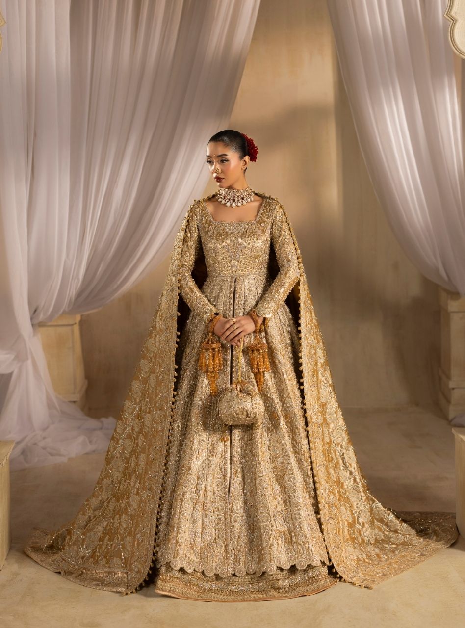 Shahaan - Golden Gown and Lehenga Bridal