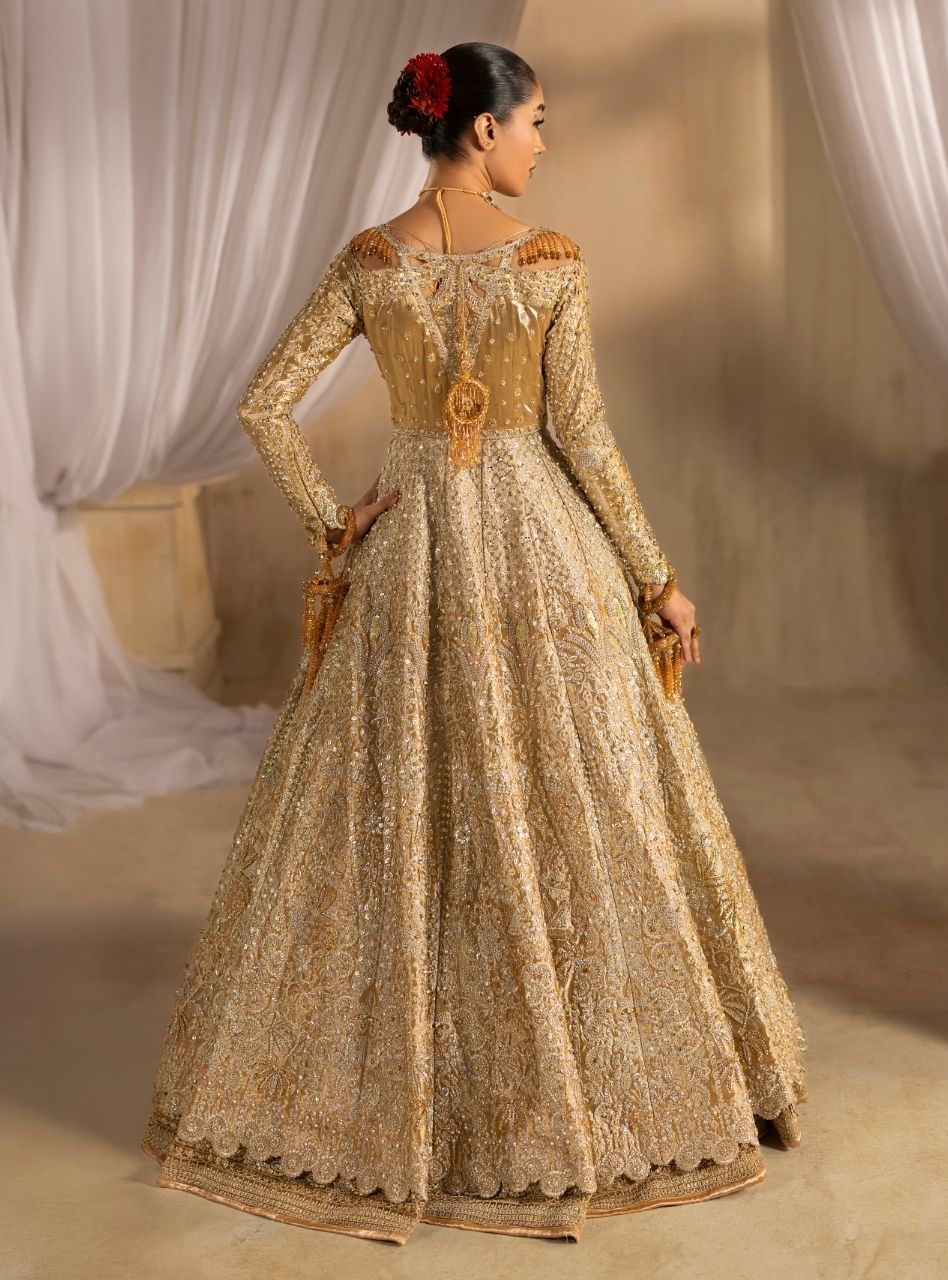 Shahaan - Golden Gown and Lehenga Bridal