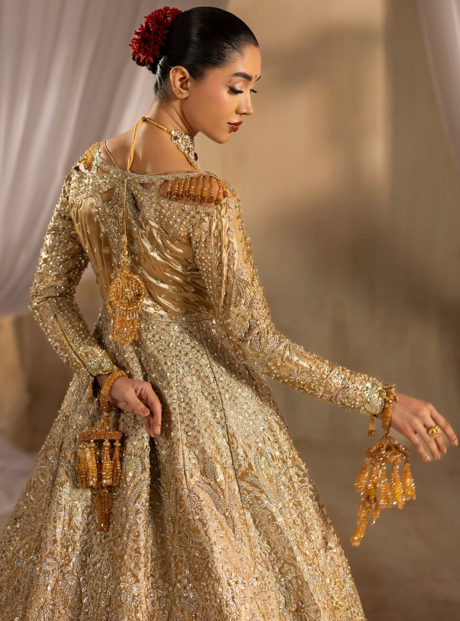 Shahaan - Golden Gown and Lehenga Bridal