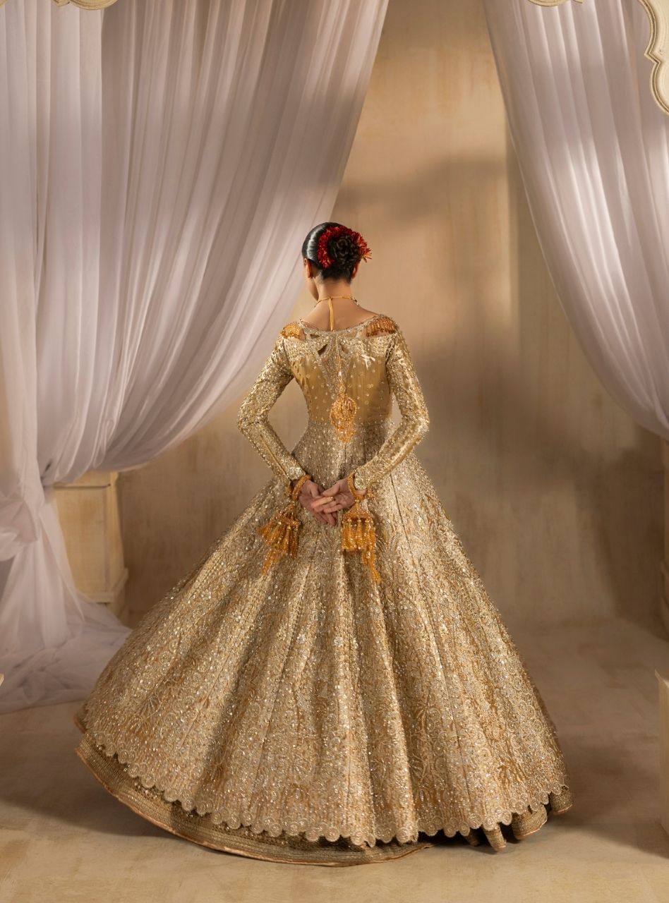 Shahaan - Golden Gown and Lehenga Bridal