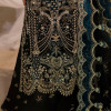 Siyah - Black Long Shirt With Azaar Pants & Dupatta