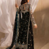 Siyah - Black Long Shirt With Azaar Pants & Dupatta