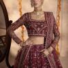 Uroosa - Maroon Lehenga Choli Bridal