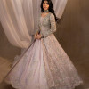 Zeenia - Lilac Lehenga Choli With Front Open Jacket Bridal
